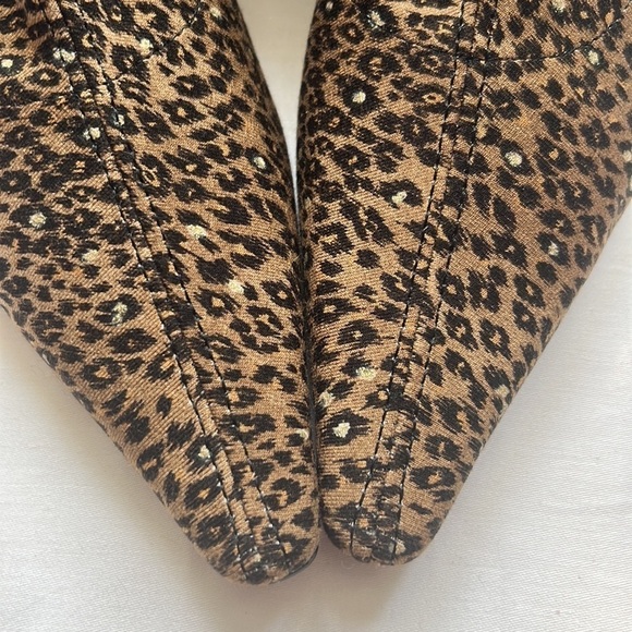 ⭐️FRANCE Mode Leopard Print Wedge Boots⭐️ - Picture 5 of 7